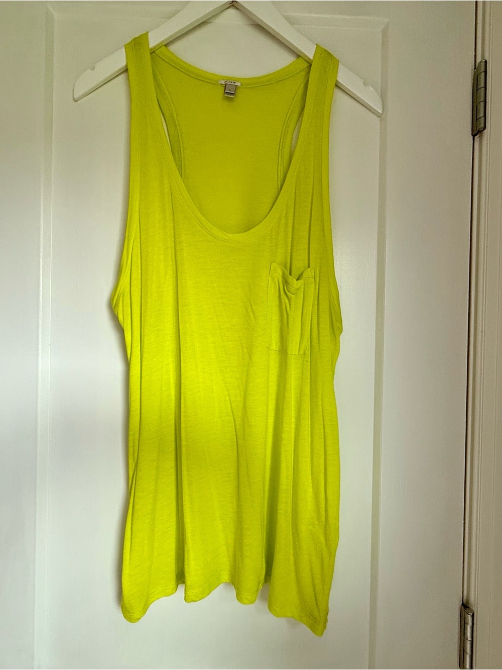 J. Crew Neon Lime Scoop Neck Tank
